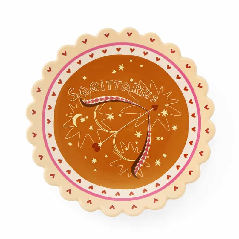 ALLTHELUCKINTHEWORLD ALLTHELUCKINTHEWORLD ＜オールザラックインザワールド＞ バーニーズ　ニューヨーク限定 星座モチーフ インテリアプレート “SAGITTARIUS（いて座）" NONE(0000)