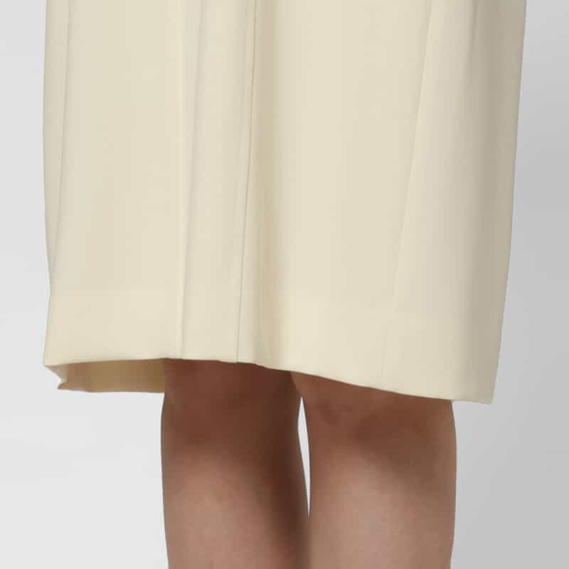 BARNEYS NEW YORK セットアップ ハーフスリーブ切替ドレス OFF WHITE