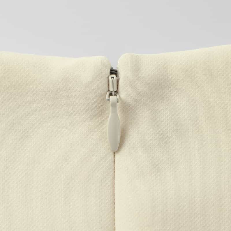 BARNEYS NEW YORK セットアップ ハーフスリーブ切替ドレス OFF WHITE