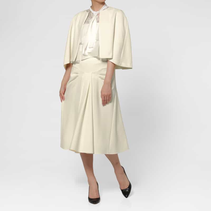 BARNEYS NEW YORK セットアップ ボレロジャケット OFF WHITE