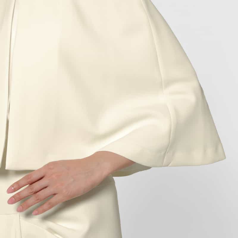 BARNEYS NEW YORK セットアップ ボレロジャケット OFF WHITE