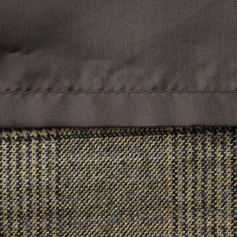 BARNEYS NEW YORK セットアップ グレンチェック柄サイドベルトワイドパンツ BROWN