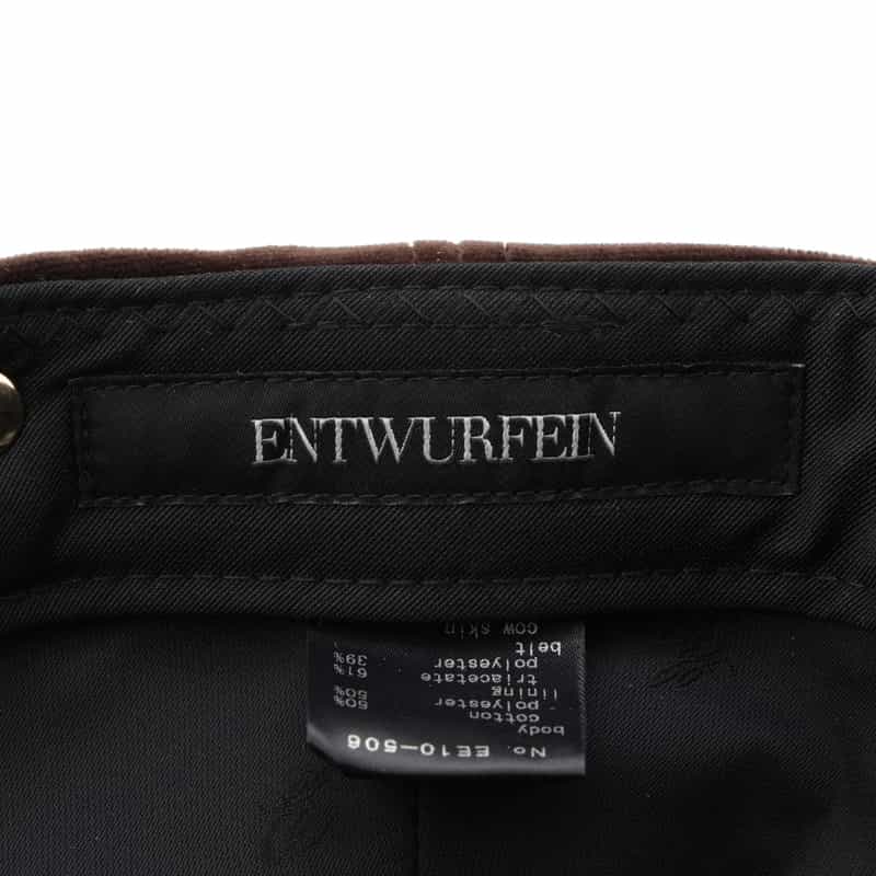 ENTWURFEIN ENTWURFEIN ＜エントワフェイン＞ キャップ BROWN