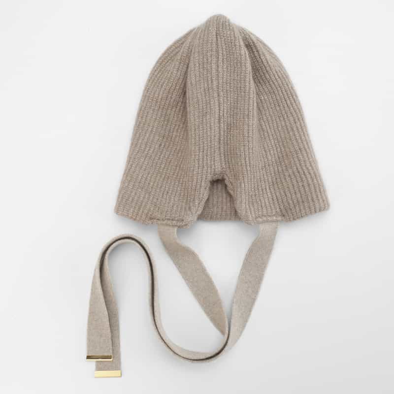 ENTWURFEIN ENTWURFEIN ＜エントワフェイン＞ リボン付きニットキャップ BEIGE