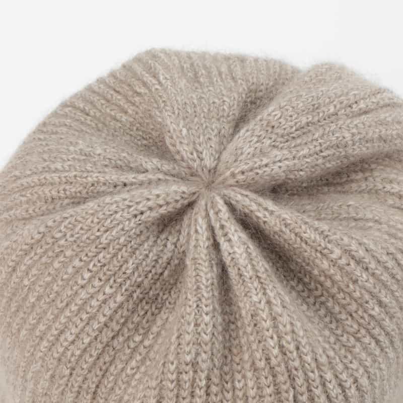ENTWURFEIN ENTWURFEIN ＜エントワフェイン＞ リボン付きニットキャップ BEIGE