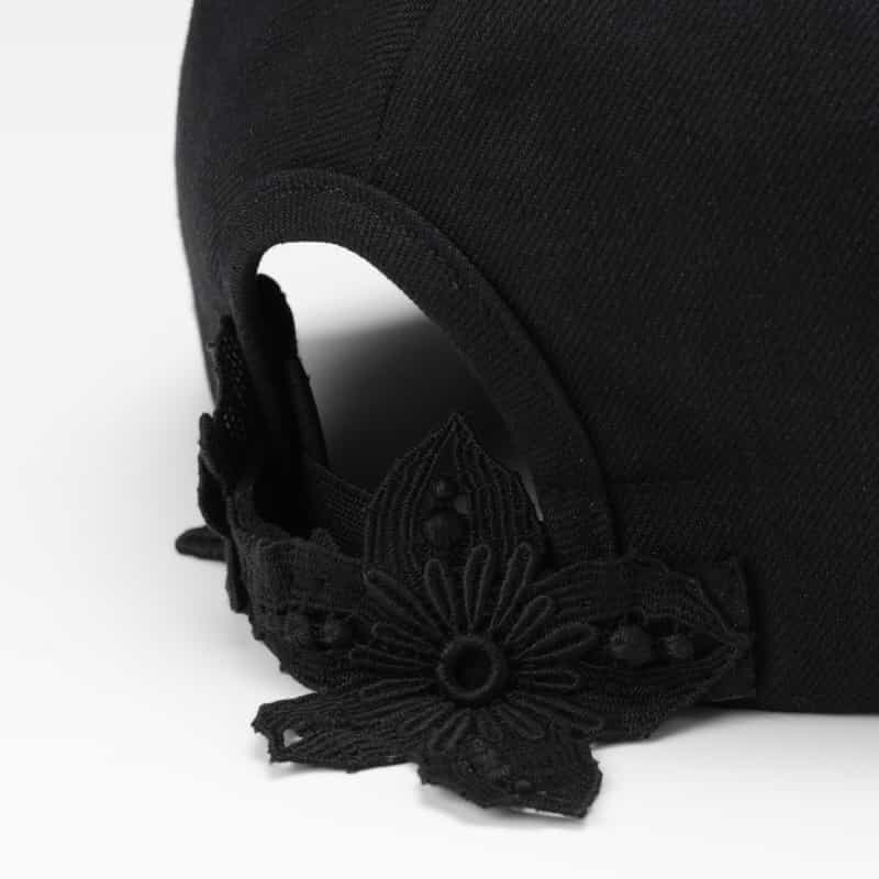 ATHENA NEW YORK ATHENA NEW YORK＜アシーナ ニューヨーク＞ レース付きデニムキャップ “CHELSEA“ BLACK