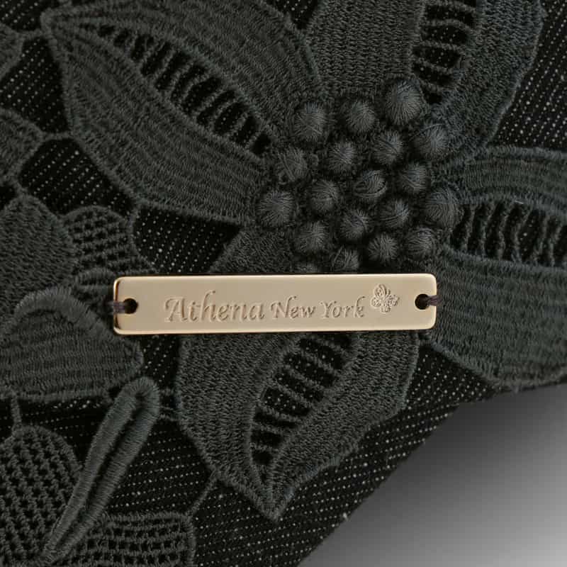 ATHENA NEW YORK ATHENA NEW YORK＜アシーナ ニューヨーク＞ レース付きデニムキャップ “CHELSEA“ DARK GRAY