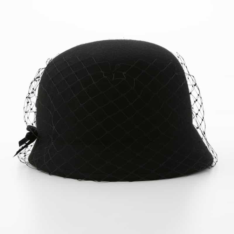 ATHENA NEW YORK ATHENA NEW YORK＜アシーナ ニューヨーク＞ レース付きチュールハット “EMILIA“ BLACK