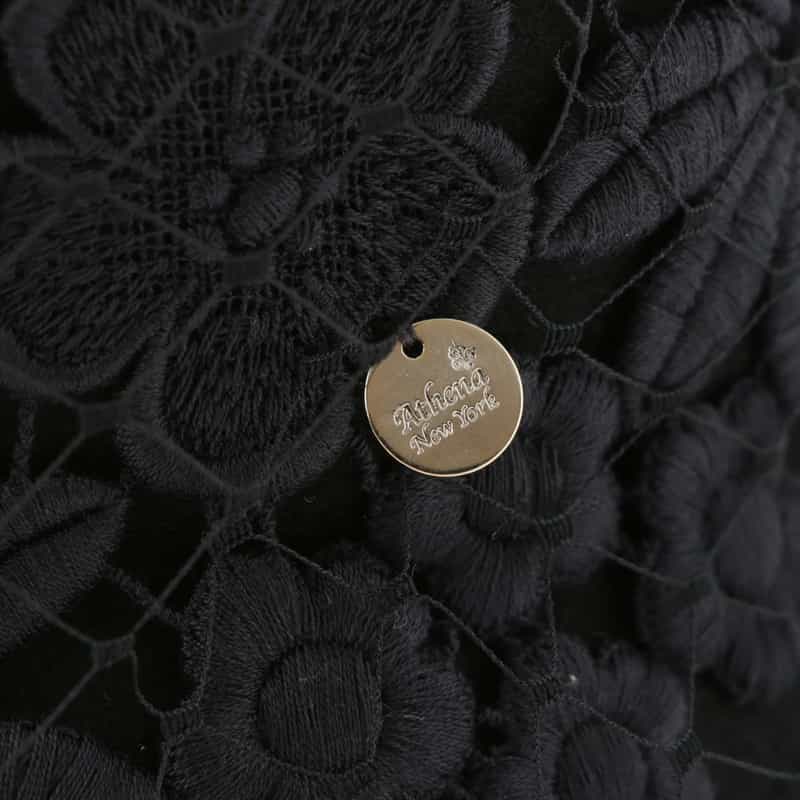 ATHENA NEW YORK ATHENA NEW YORK＜アシーナ ニューヨーク＞ レース付きチュールハット “EMILIA“ BLACK