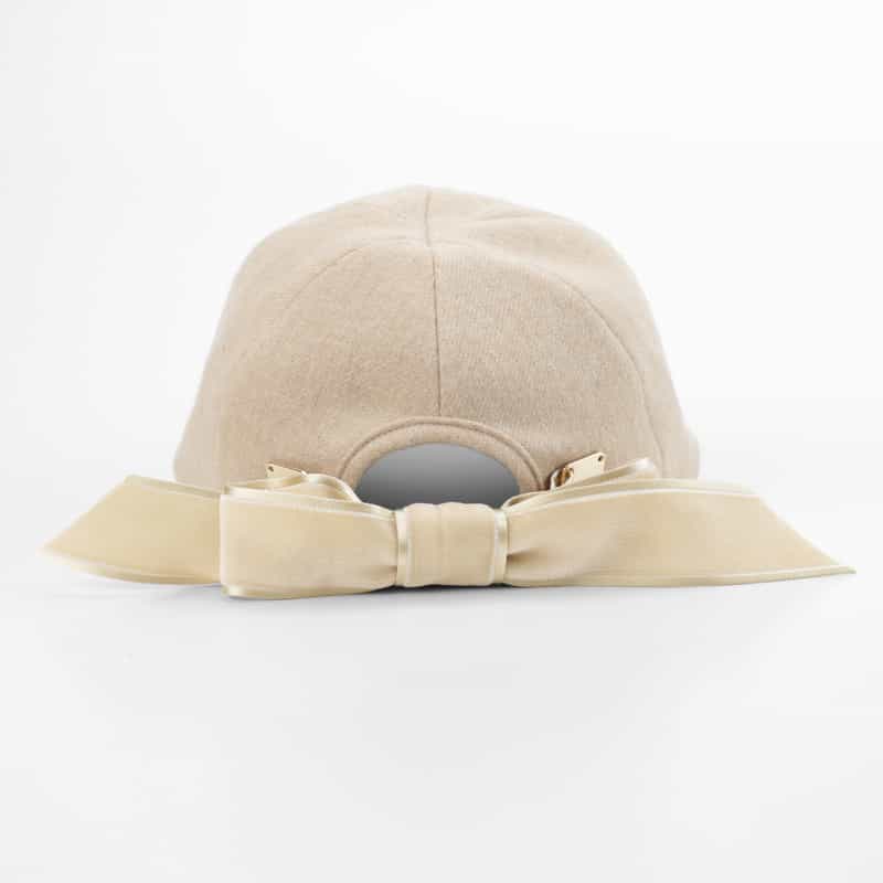 ATHENA NEW YORK ATHENA NEW YORK＜アシーナ ニューヨーク＞ リボン付きキャップ “KELLY“ BEIGE