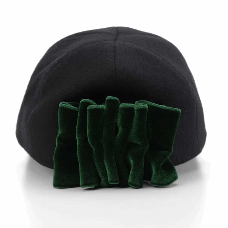 ATHENA NEW YORK ATHENA NEW YORK＜アシーナ ニューヨーク＞ リボン付きキャップ “MOCA“ BLACK