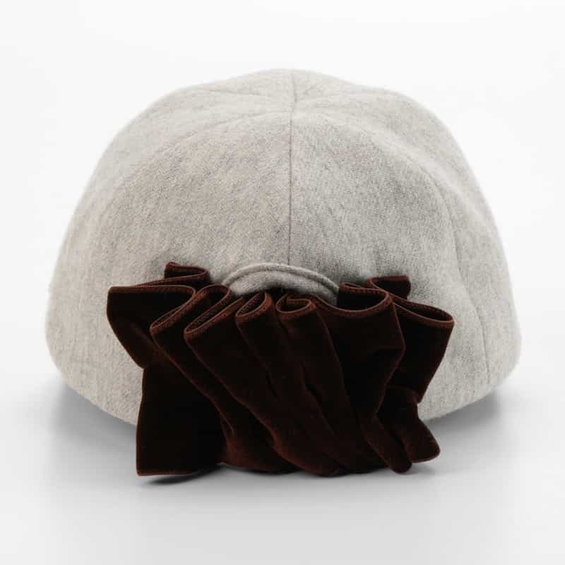 ATHENA NEW YORK ATHENA NEW YORK＜アシーナ ニューヨーク＞ リボン付きキャップ “MOCA“ LIGHT GRAY