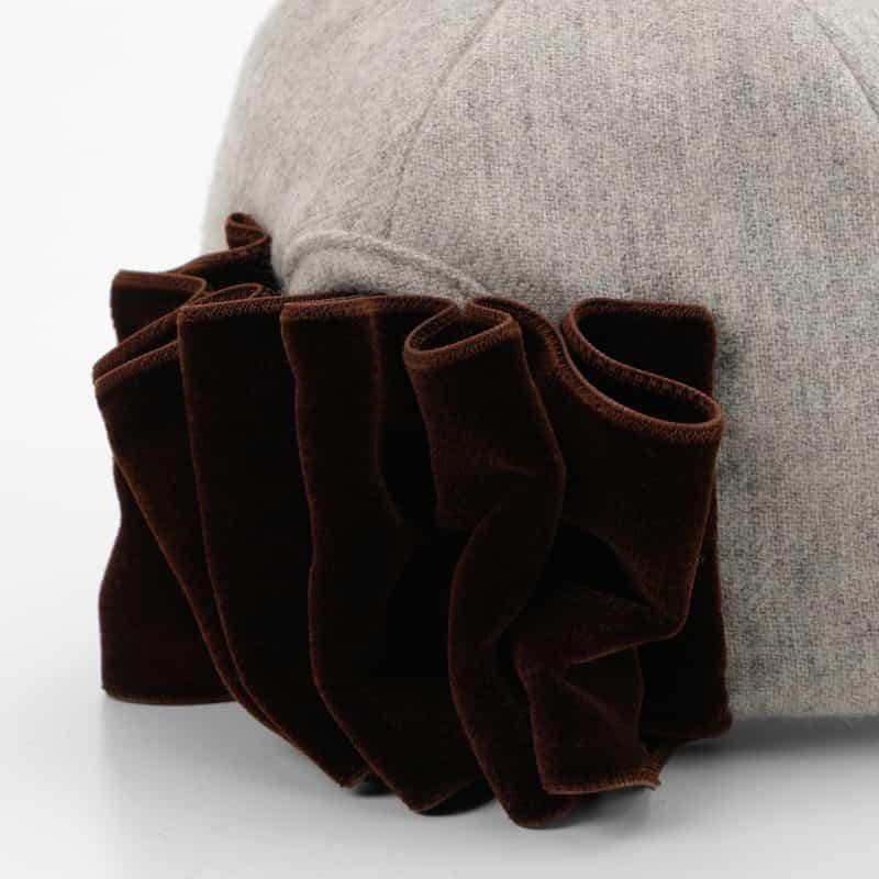 ATHENA NEW YORK ATHENA NEW YORK＜アシーナ ニューヨーク＞ リボン付きキャップ “MOCA“ LIGHT GRAY