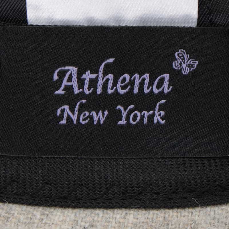 ATHENA NEW YORK ATHENA NEW YORK＜アシーナ ニューヨーク＞ リボン付きキャップ “MOCA“ LIGHT GRAY