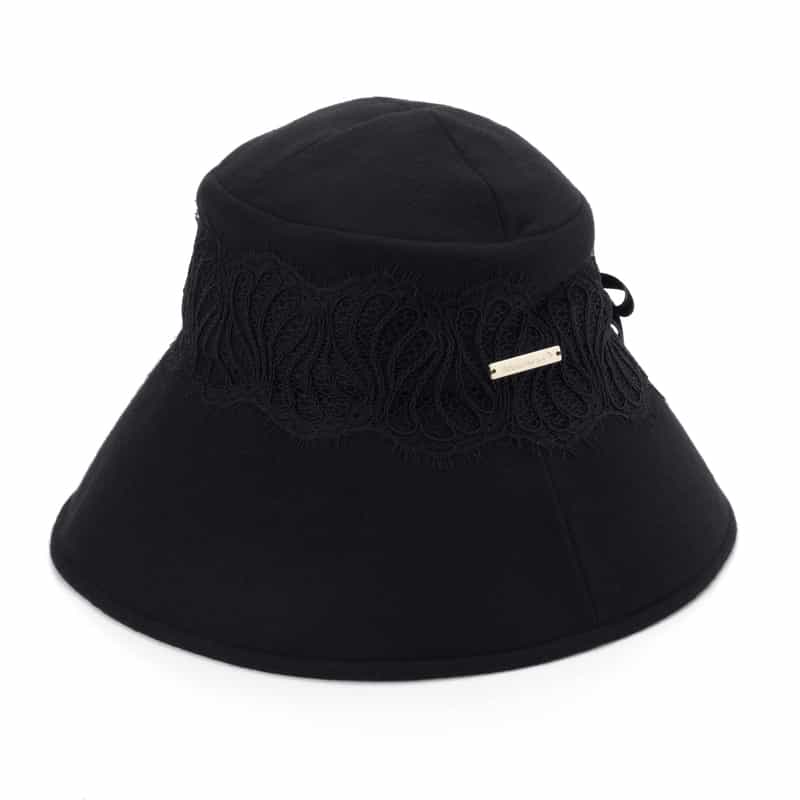 ATHENA NEW YORK＜アシーナ ニューヨーク＞ レース付きキャペリンハット “PAISLEY“