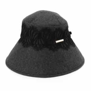 ATHENA NEW YORK＜アシーナ ニューヨーク＞ レース付きキャペリンハット “PAISLEY“
