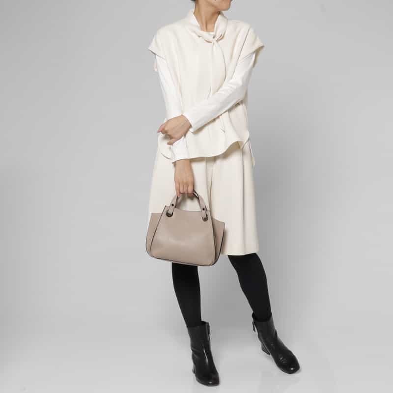RIPANI RIPANI＜リパーニ＞ ハンドバッグ “AIRONE“ GRAY BEIGE