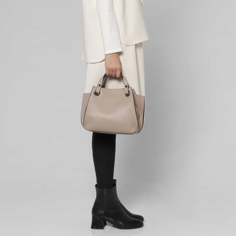 RIPANI RIPANI＜リパーニ＞ ハンドバッグ “AIRONE“ GRAY BEIGE