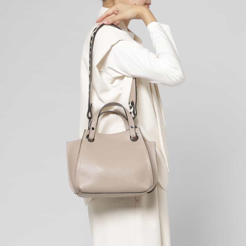 RIPANI RIPANI＜リパーニ＞ ハンドバッグ “AIRONE“ GRAY BEIGE