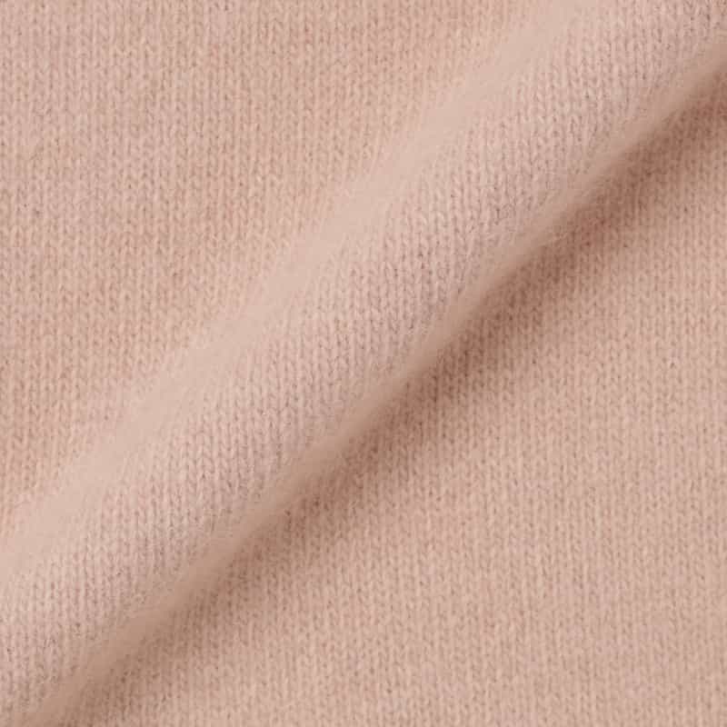 BARNEYS NEW YORK セットアップ フォックス混ファンシーヤーンニット ハイネックニットプルオーバー PINK