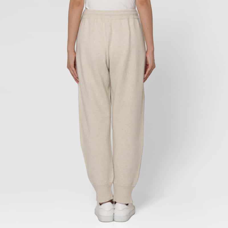 BARNEYS NEW YORK セットアップ フォックス混ファンシーヤーンニット ジョガーパンツ WHITE