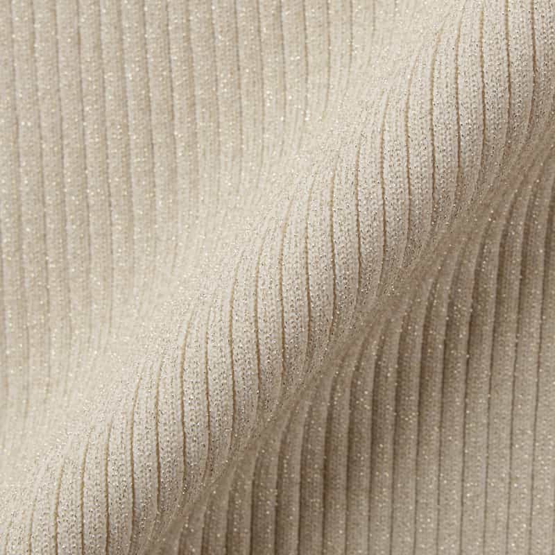 BARNEYS NEW YORK ウォッシャブル ラメニット マーメイドスカート WHITE