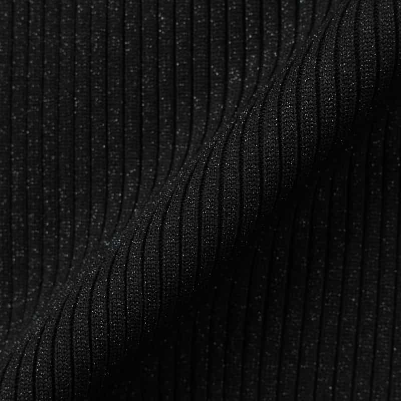 BARNEYS NEW YORK ウォッシャブル ラメニット マーメイドスカート BLACK