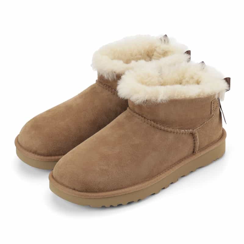 UGG ショートブーツ クリーム色 UGG(R)＜アグ＞ バックリボン付きショートブーツ（2286781）｜UGG(R