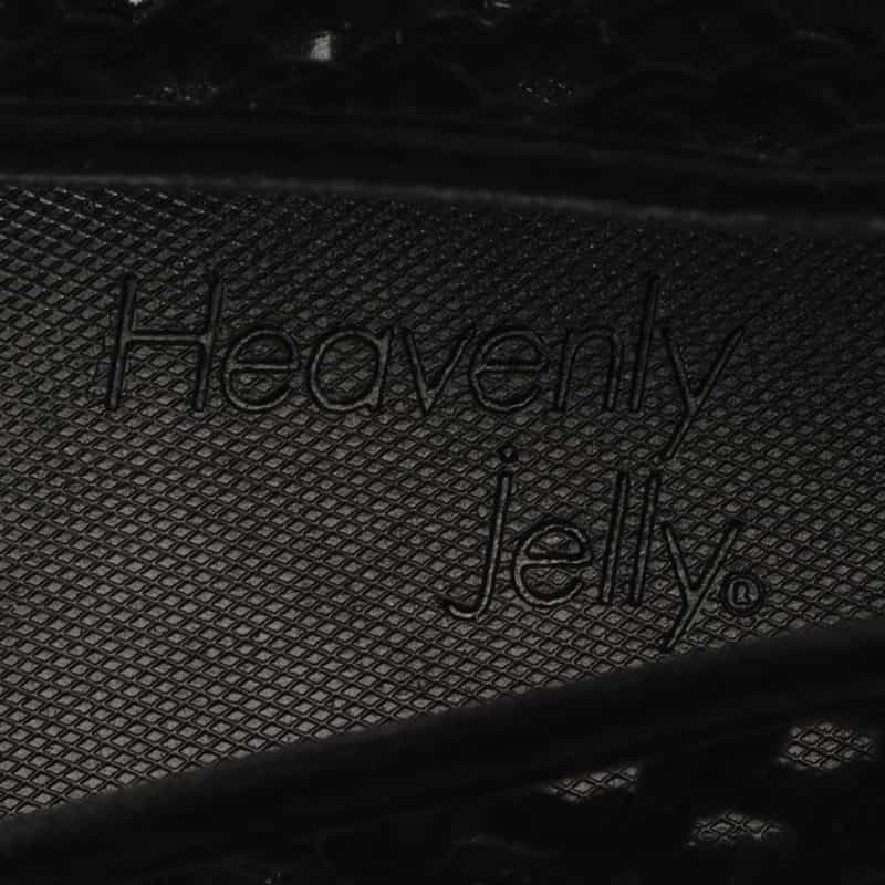 HEAVENLY JELLY HEAVENLY JELLY＜ヘブンリージェリー＞ PVC素材ビジュー付きフラットパンプス BLACK