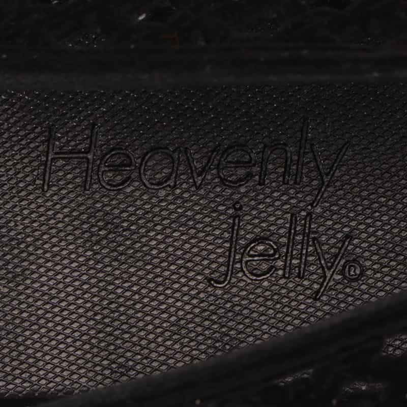 HEAVENLY JELLY HEAVENLY JELLY＜ヘブンリージェリー＞ PVC素材フローラルビジュー付きフラットパンプス BLACK