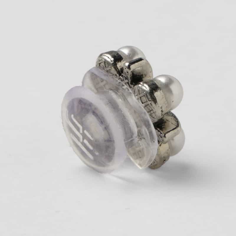 HEAVENLY JELLY HEAVENLY JELLY＜ヘブンリージェリー＞ PVC素材ビジュー付きフラットパンプス GRAY