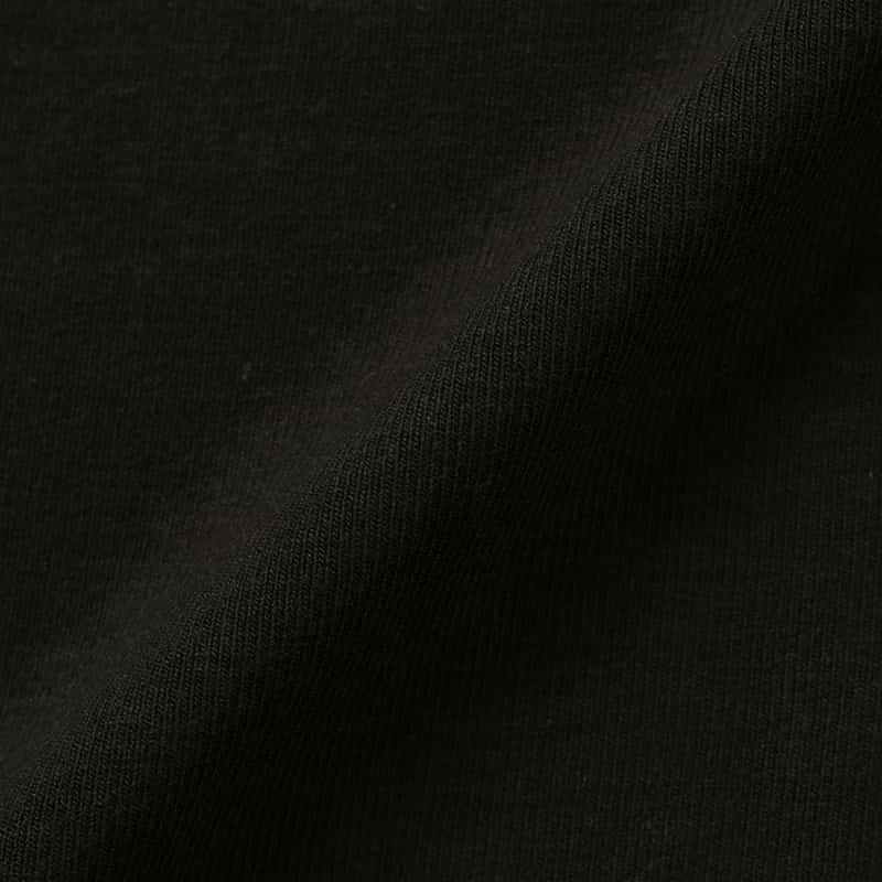 BARNEYS NEW YORK ワンポイントロゴ入りモックネックカットソー BLACK