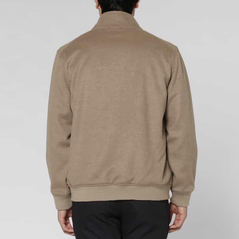 BARNEYS NEW YORK バルスター型ジップアップブルゾン BROWN