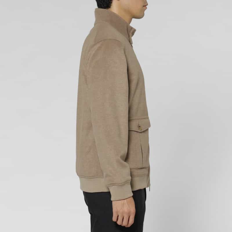 BARNEYS NEW YORK バルスター型ジップアップブルゾン BROWN