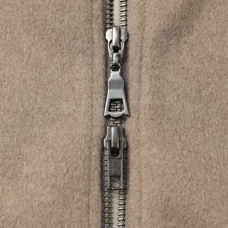 BARNEYS NEW YORK バルスター型ジップアップブルゾン BROWN