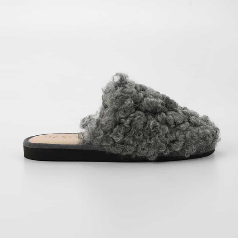 KASTI KASTI ＜カスティ＞ バーニーズ　ニューヨーク限定ファースリッパー GRAY