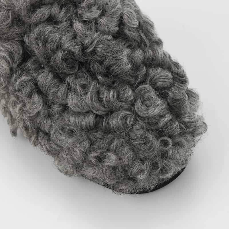 KASTI KASTI ＜カスティ＞ バーニーズ　ニューヨーク限定ファースリッパー GRAY