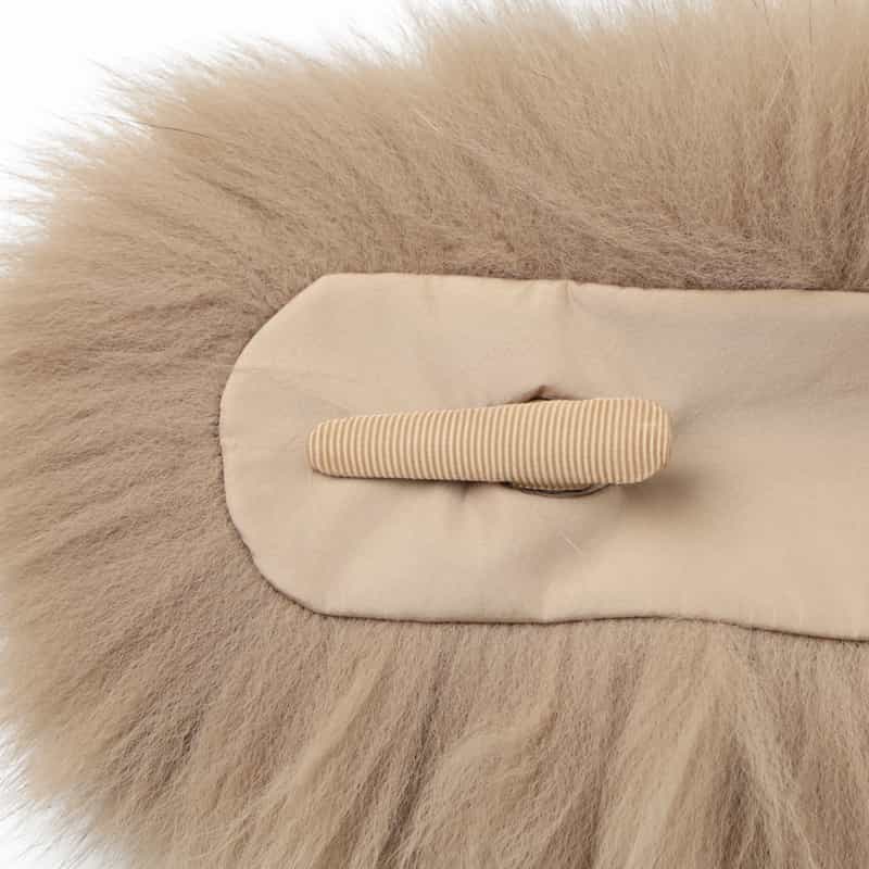 BARNEYS NEW YORK フォックスファー付け襟付きカシミヤケープコート CAMEL