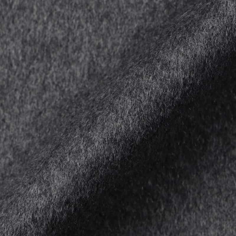 BARNEYS NEW YORK フォックスファー付け襟付きカシミヤケープコート GRAY