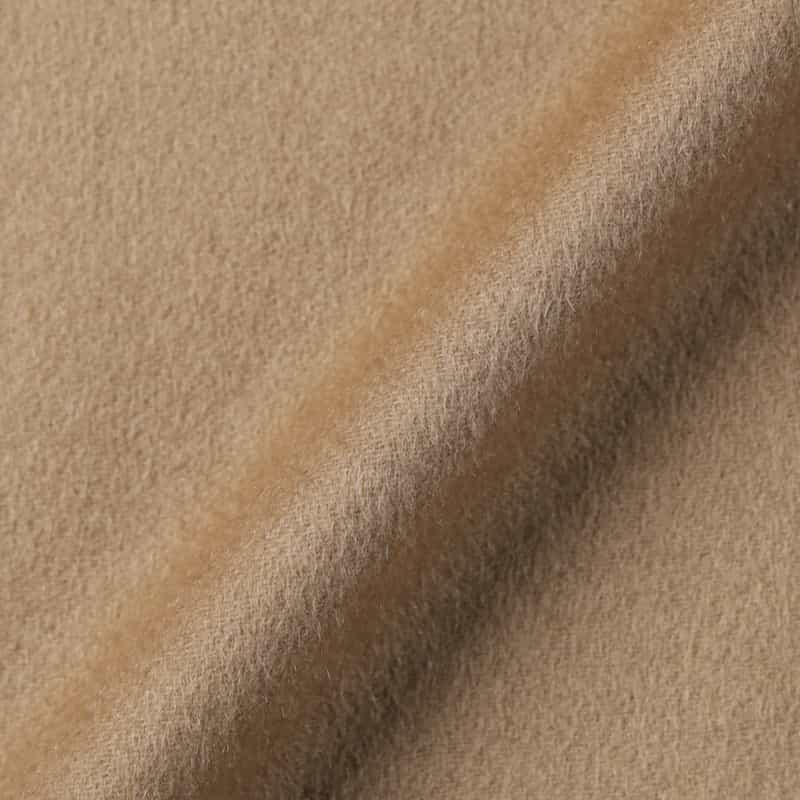 BARNEYS NEW YORK フォックスファー付け襟付きカシミヤステンカラーコート CAMEL