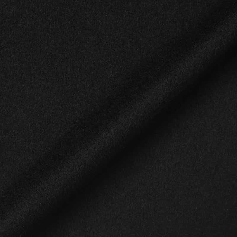 BARNEYS NEW YORK フォックスファー付け襟付きカシミヤステンカラーコート BLACK