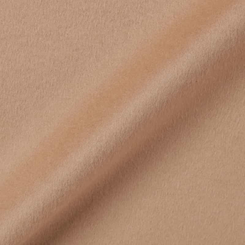 BARNEYS NEW YORK ポンポンファー付き ダブルフェイス ケープコート CAMEL