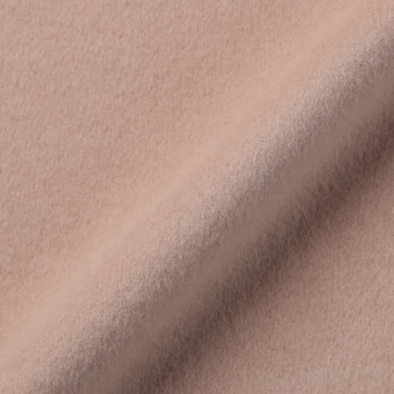 BARNEYS NEW YORK ウールナイロン ダブルフェイス ベルテッドローブコート PINK