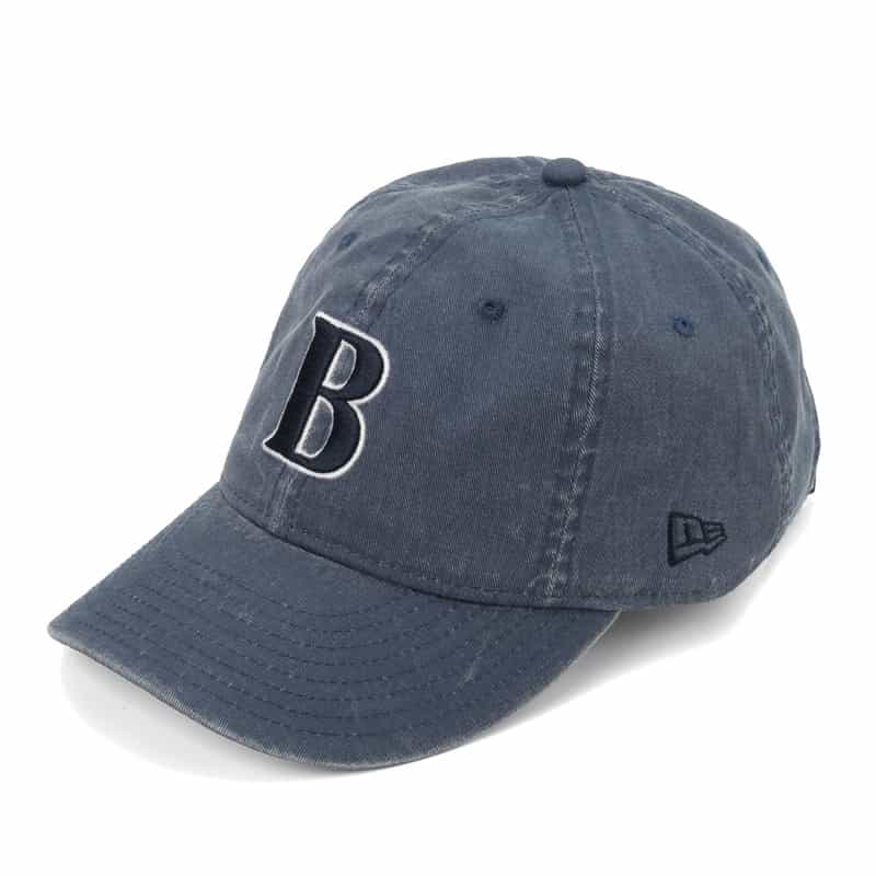 "BARNEYS" NEW ERAコラボレーション ヴィンテージウォッシュ加工ロゴキャップ