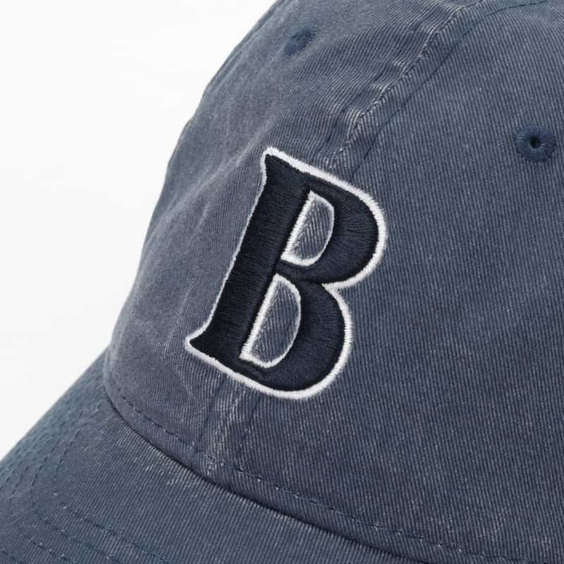 BARNEYS NEW YORK "BARNEYS" NEW ERAコラボレーション ヴィンテージウォッシュ加工ロゴキャップ NAVY