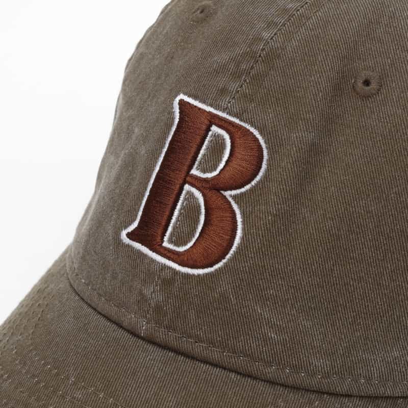 BARNEYS NEW YORK "BARNEYS" NEW ERAコラボレーション ヴィンテージウォッシュ加工ロゴキャップ BROWN