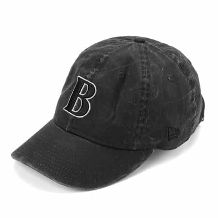 "BARNEYS" NEW ERAコラボレーション ヴィンテージウォッシュ加工ロゴキャップ