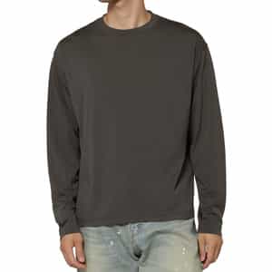 ウール素材クルーネックニットTシャツ（SUPER120s）