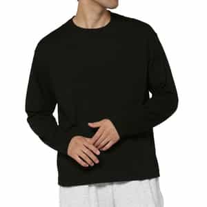 ウール素材クルーネックニットTシャツ（SUPER120s）