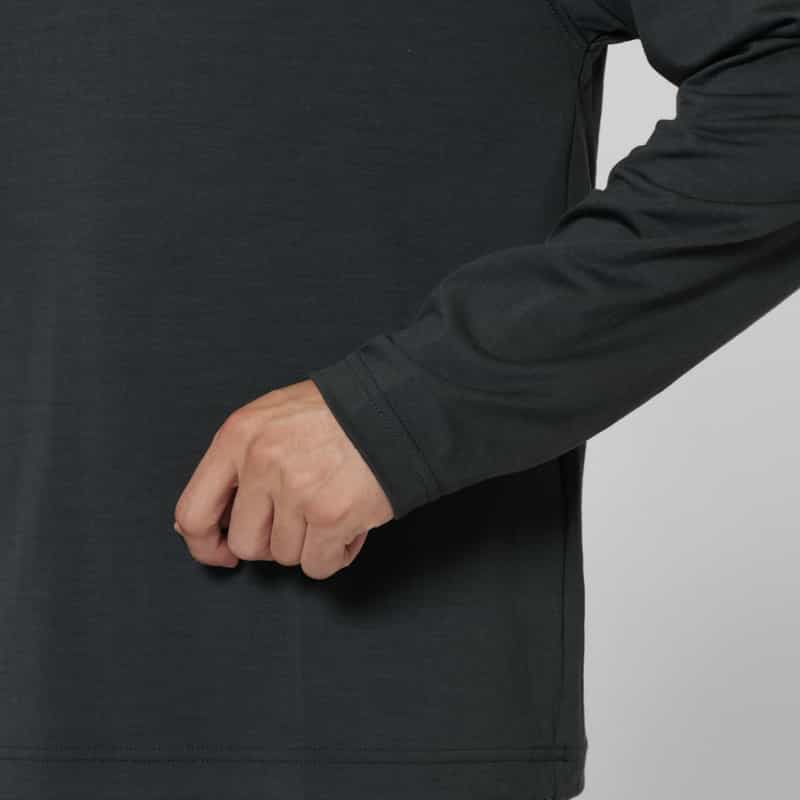BARNEYS NEW YORK ウール素材クルーネックニットTシャツ（SUPER120s） GRAY